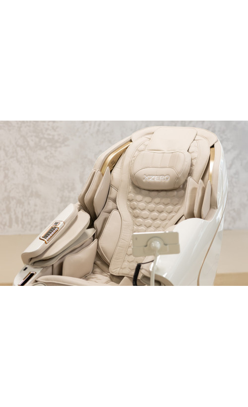 Масажне крісло XZERO LX 200 Light Luxury White-1 каретка.