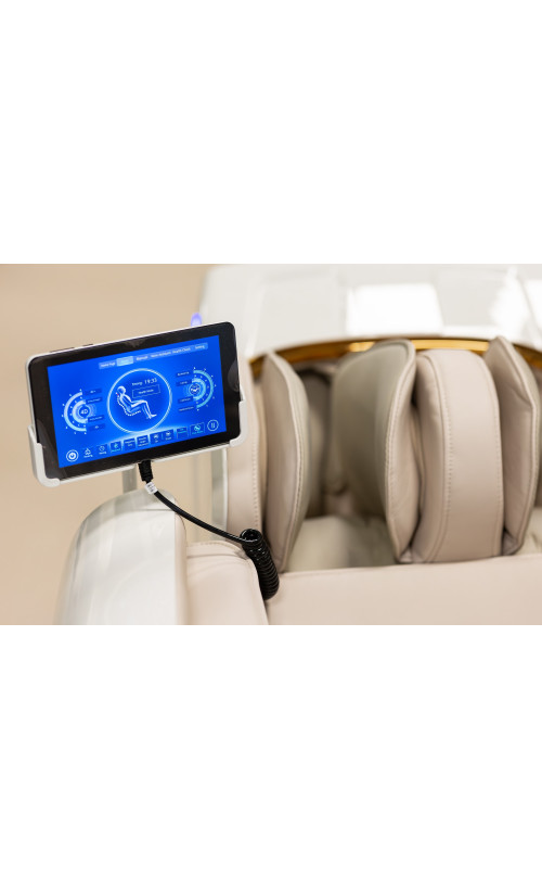 Масажне крісло XZERO LX 200 Light Luxury White-1 каретка.