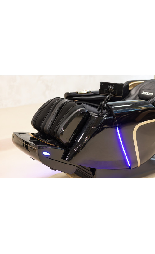 Масажне крісло XZERO LX 200  Light Luxury Black-1 каретка.